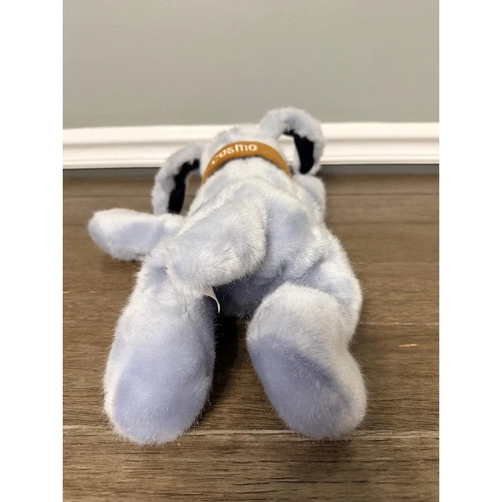 Vintage 2000 Toys R Us Cosmo Puppy Dog Plush Gray Blue Geoffrey Inc Stuffed Toy